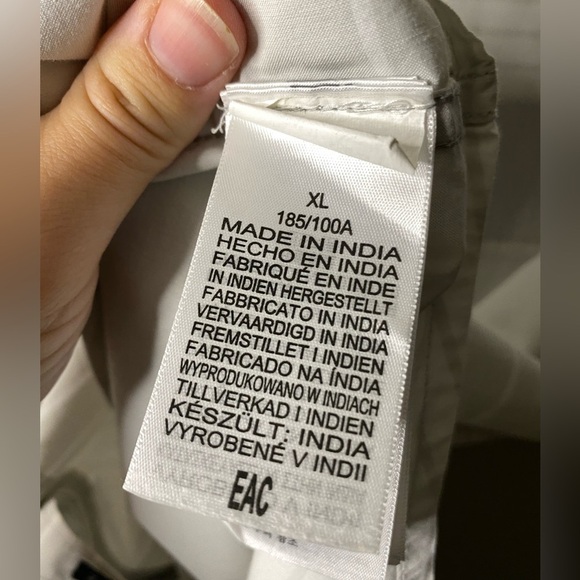 Marmot short sleeve button down XL men grey white stripes - Picture 6 of 11